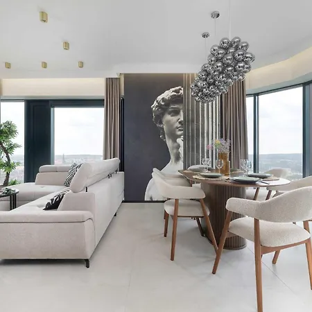 Апартаменты Luxury With Air Conditioning & Parking On The 25th Floor Centre By Renters Prestige Катовице