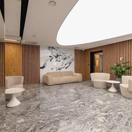 Luxury With Air Conditioning & Parking On The 25th Floor Centre By Renters Prestige Апартаменты Катовице